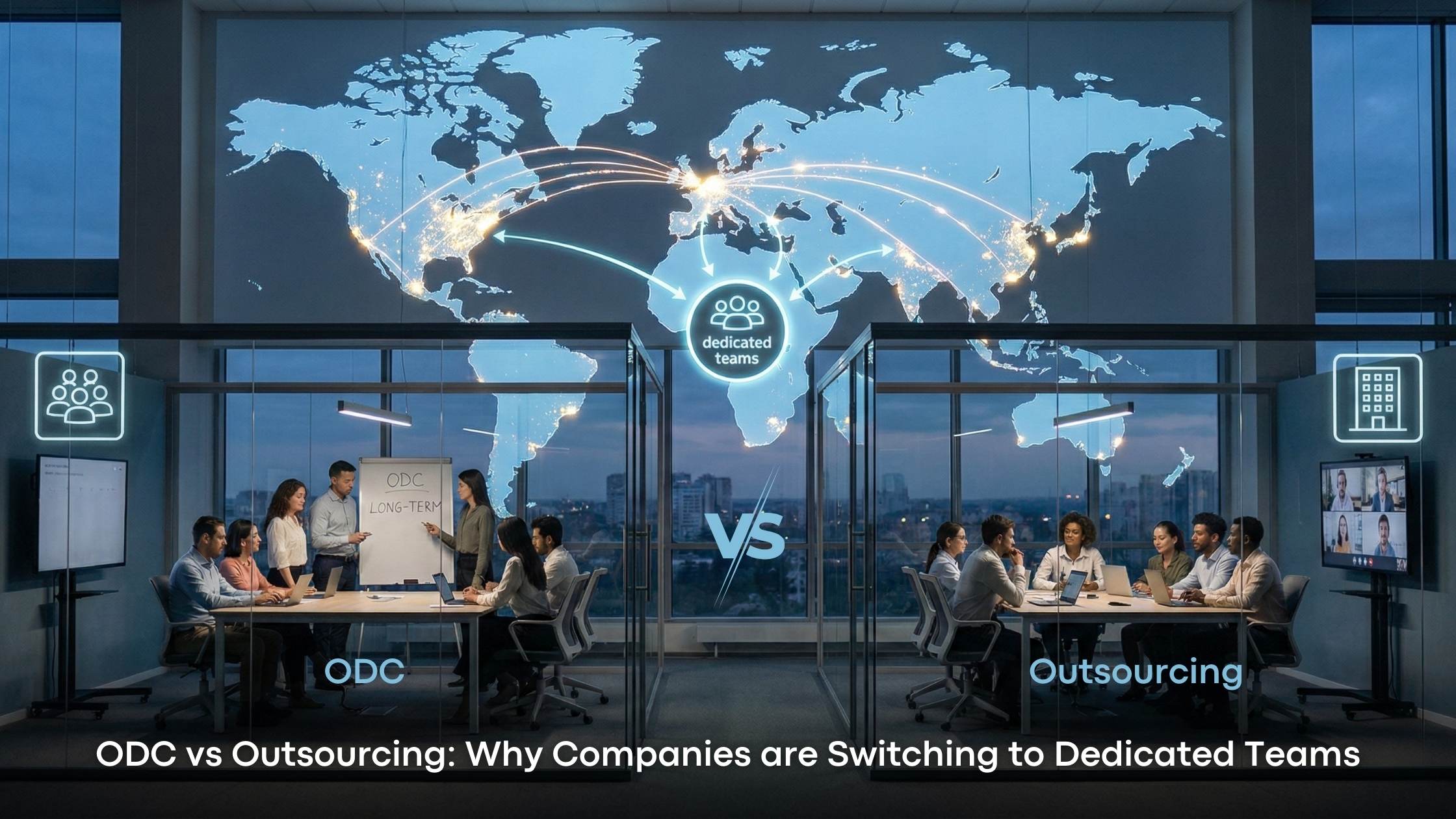 ODC vs Outsourcing: Why Companies are Switching to Dedicated Teams ODC Outsourcing